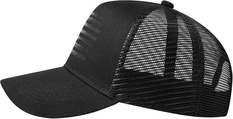 VIONLAN Baseball Cap, American Flag Trucker Hat for Men Women, Breathable Adjustable Fit Outdoor Mesh Snapback Hats - Image 3